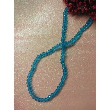 Бусины стеклянные 6 мм цв. прозрачный голубой АВ, цена за 25 шт